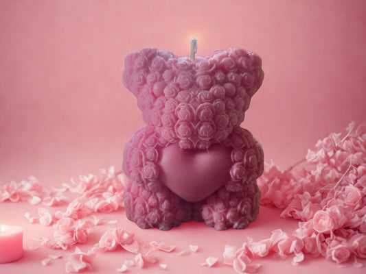 Teddybär Kerze Klein