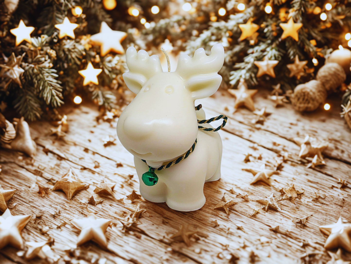 Rentier Kerze aus Sojawachs