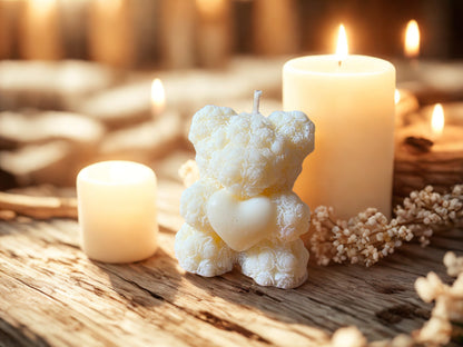 Teddybär Kerze Klein