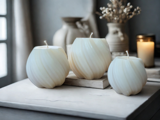 Swirl Kerzen - 3er set