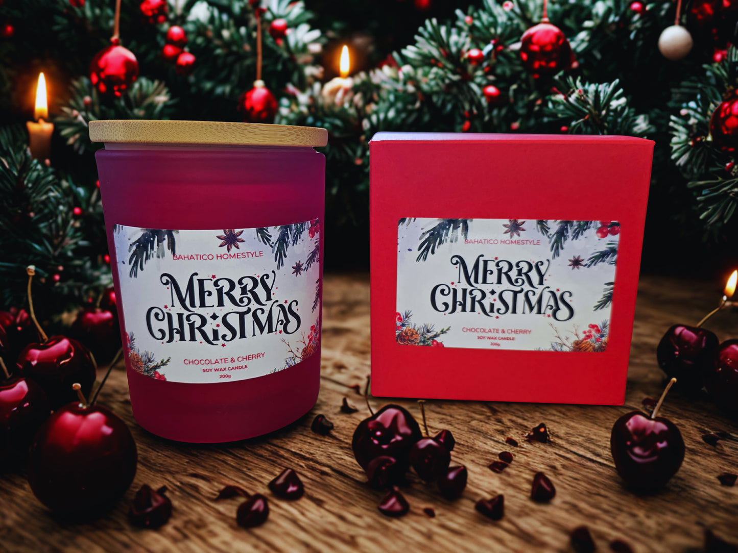 Merry Christmas - Chocolate & Cherry