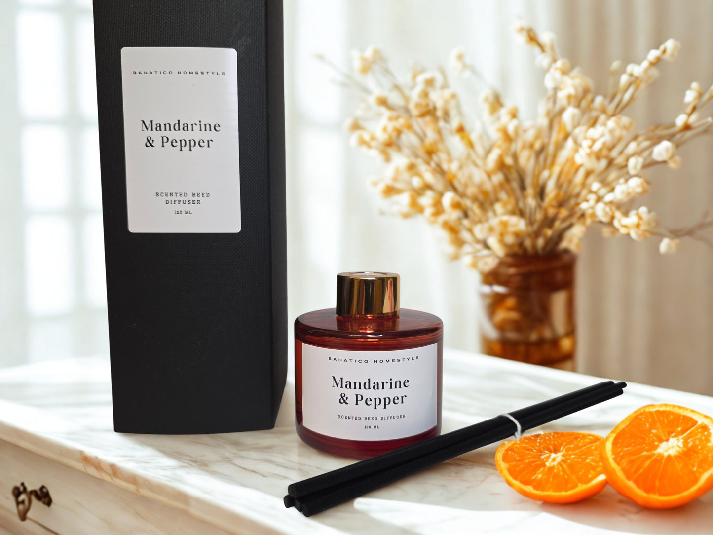 Raumduft Duftstäbchen Mandarine & Pepper 120 ml