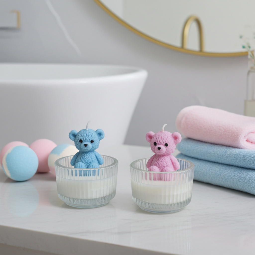 Teelicht Teddy - Gender Reveal